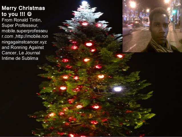 Merry Christmas to you! From Ronald Tintin, Super Professeur and Ronning Against Cancer